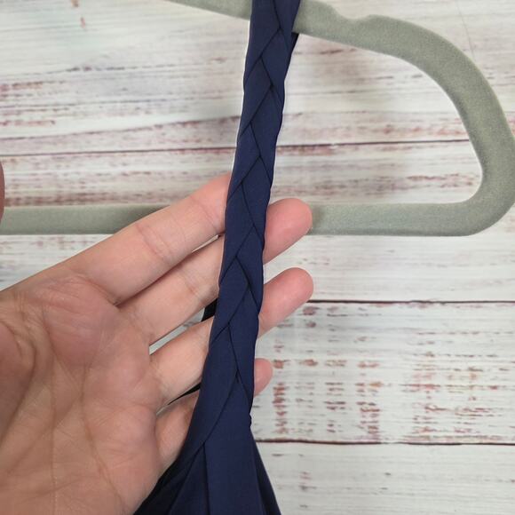 Laundry by Shelli Segal Blue Strapless Dress 6 Knee Length Prom Bridesmaid Gown - Picture 6 of 16